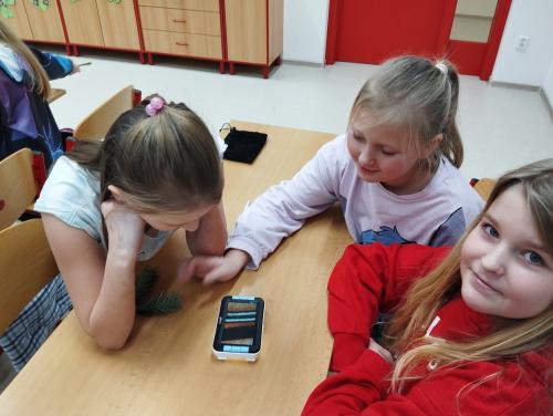 Práce s elektronickou lupou v hodině přírodovědy